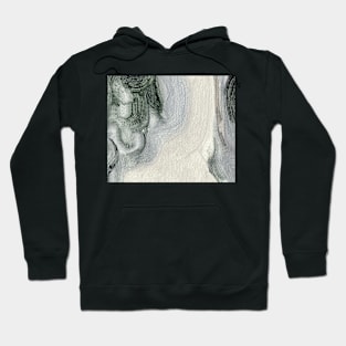 Abstract Art Gray Antique White Oil Painting Hoodie